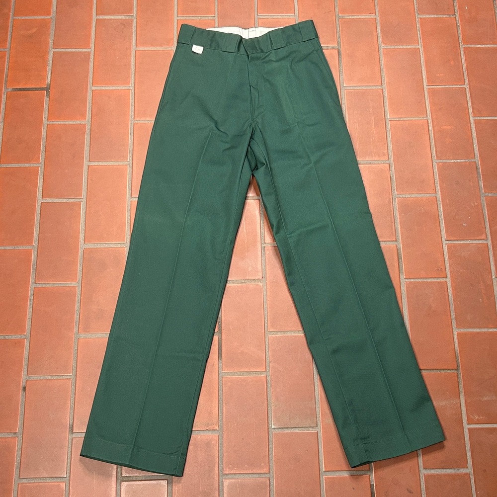 Dickies 874 Work Pants Hunter Green Straight Leg Twill Trousers 28x32 Mens Y2k
